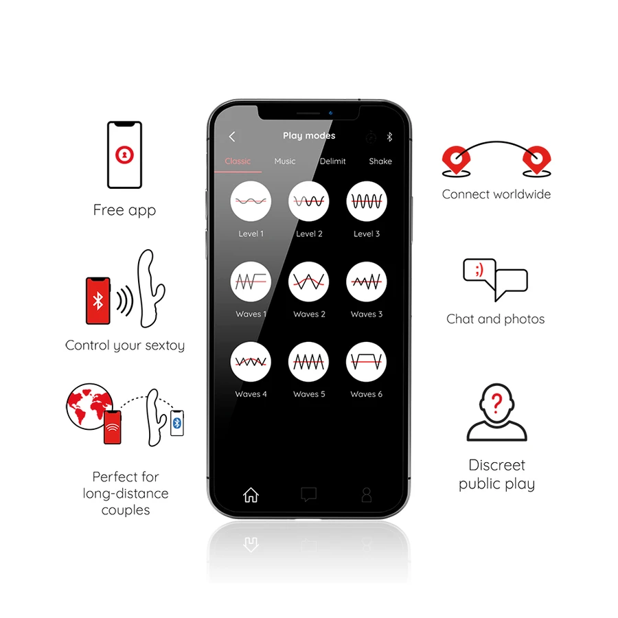 ONINDER - OSLO VIBRATION ET ROTATION NOIR - APPLICATION GRATUITE